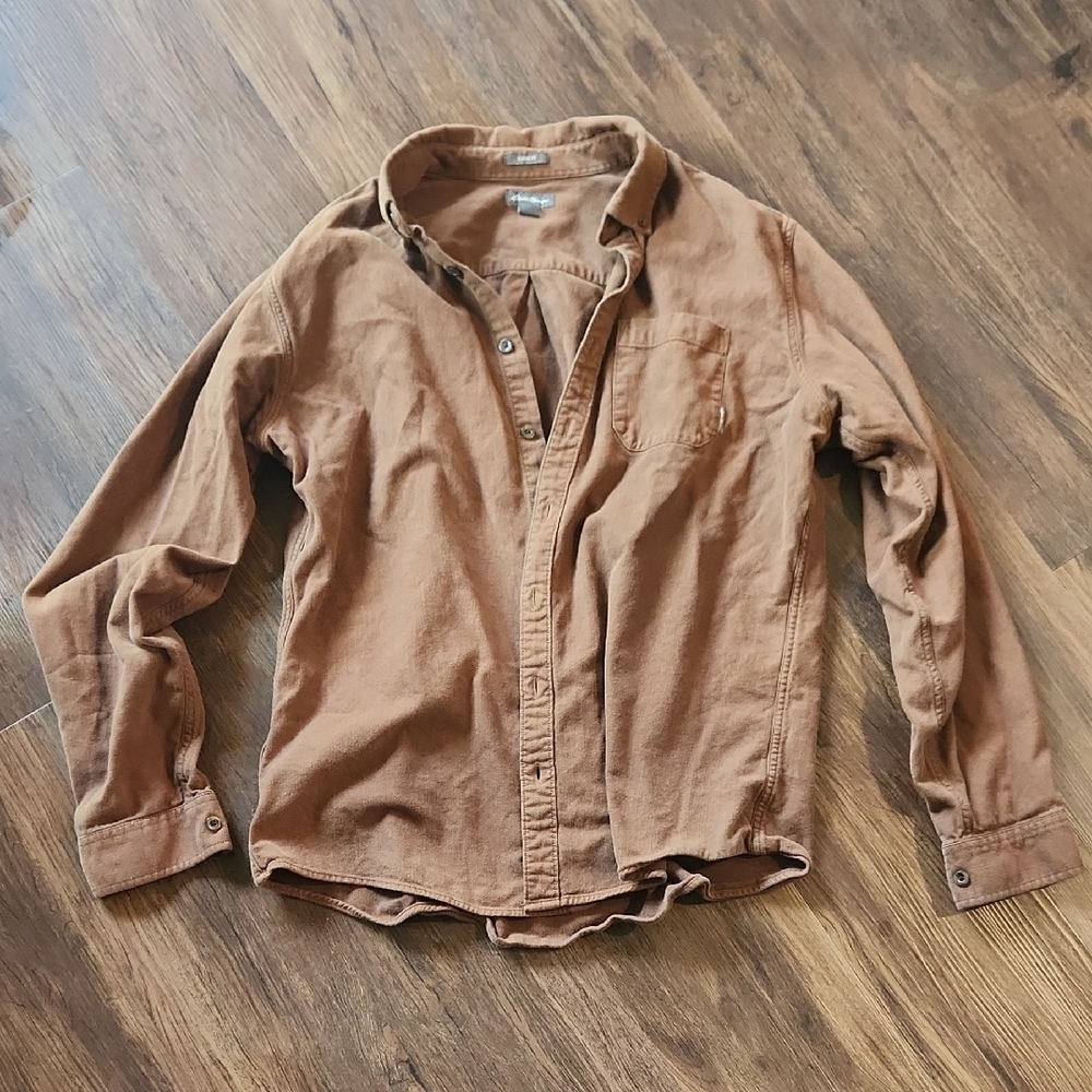 Eddie Bauer Classic Fit Brown Shirt